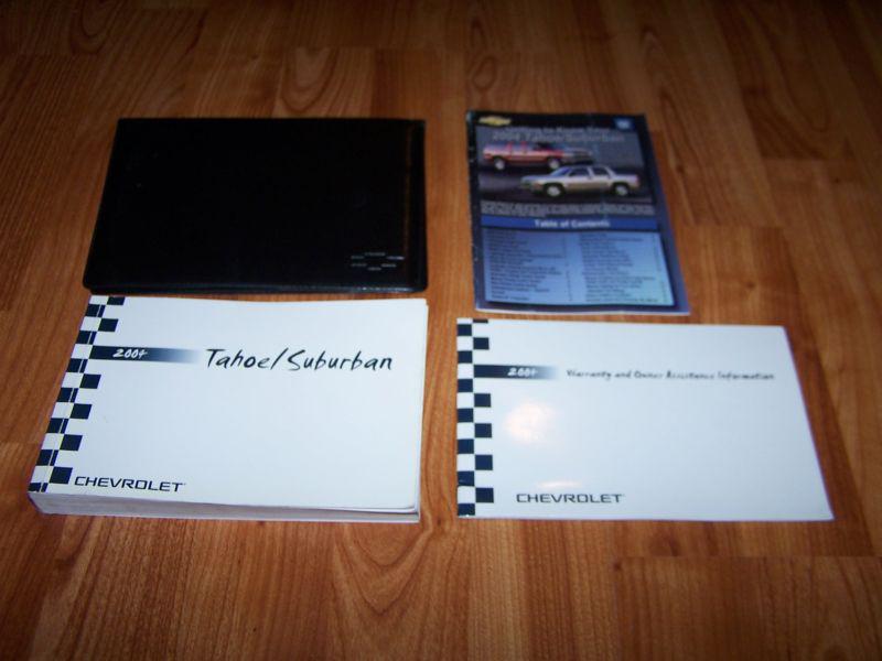 2004 chevy tahoe or suburban owners manual set with case free shipping