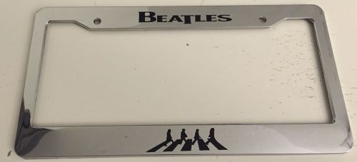 The beatles classic with sillouette chrome license plate frame  - qty 2