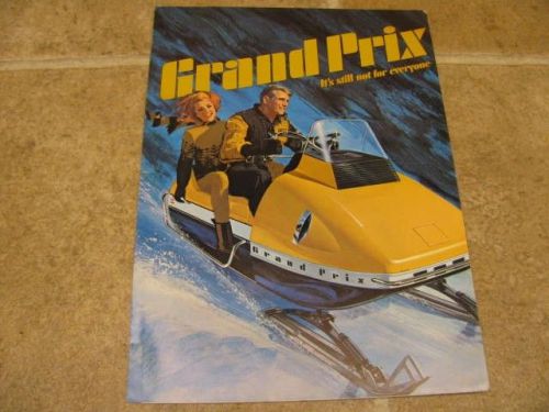 1971 vintage grand prix snowmobile sales brochure