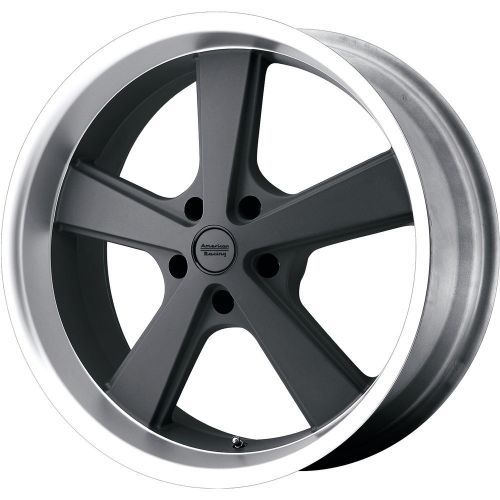 Km70121012435 20x10 5x4.5 (5x114.3) wheels rims gray +35 offset alloy 5 spoke