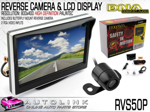 Dna 5 inch rearview lcd hd monitor 2xvid input 800x400 res, with reverse camera