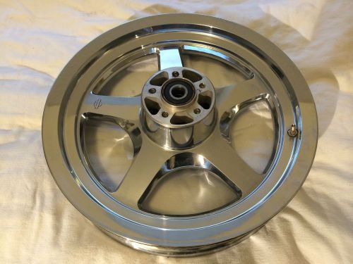Harley chrome cast front wheel 16x3 rim 43609-00 (h)