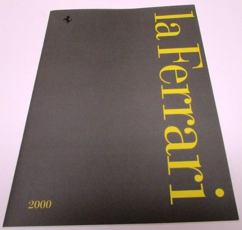 Original 2000 ferrari dealer prestige sales brochure italian english text gt 360