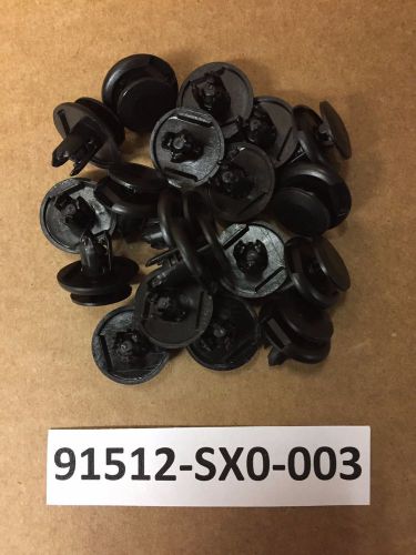 *set of 10* new honda acura front fender push type retainer clips 91512-sxo-003