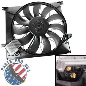 New auxiliary cooling fan assembly 1635000293 fit mercedes benz w163 ml55 amg
