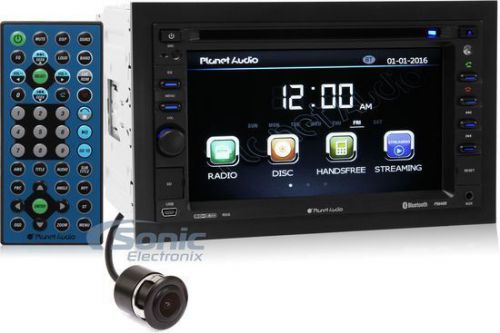 Planet audio p9640brc 6.2&#034; double din bluetooth dvd car stereo w/ backup camera