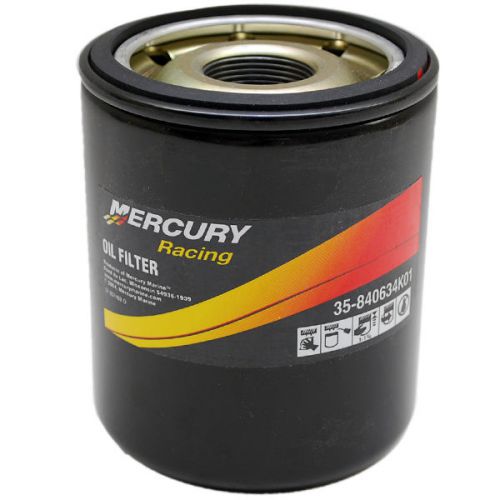 Mercury 35-840634k01 racing 700 / 850 / 1075 boat engine oil filter