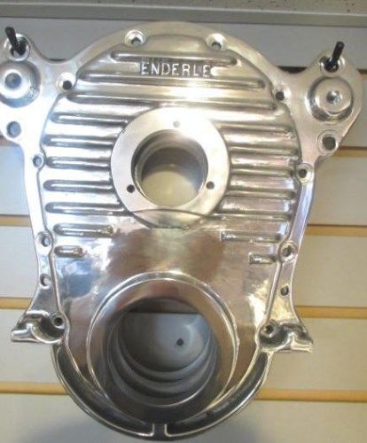 Timing cover bb chevy new  polished -  enderle - will fit all 3 bolt pumps  5004