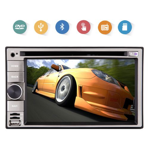Double 2 din in dash radio car stereo dvd cd mp3 player bluetooth touchscreen fm