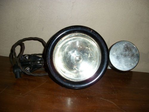 Edmunds &amp; jones old clear glass e&amp;j search spot light mirror ford mount no. 98