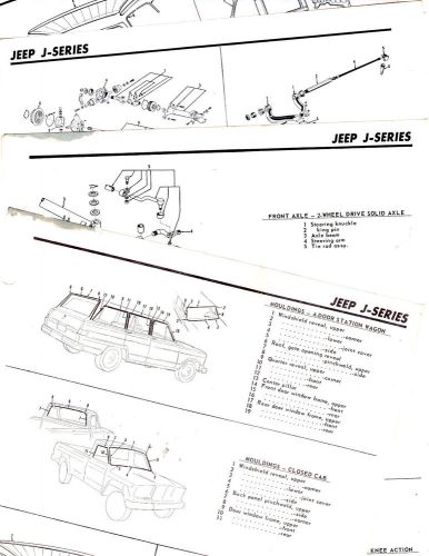 1960&#039;s jeep j series panel pickup models original motor&#039;s crash sheets m5 4pages