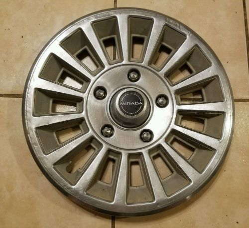 Oem 1980-81 dodge mirada 15&#034; deluxe 15-slot mag hubcap wheel cover p/n 4126553