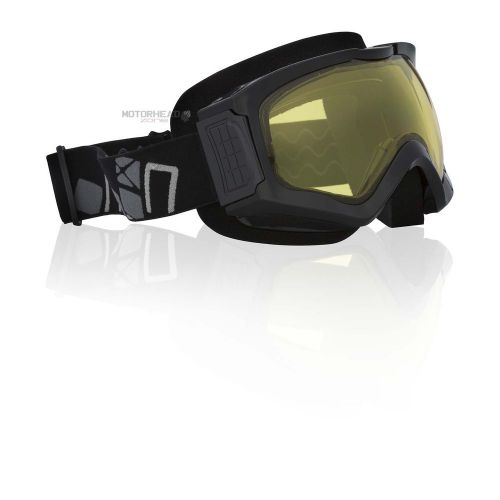 Snowmobile ckx comanche goggle snow black anti-fog adjustable yellow lens