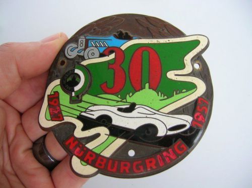 Nurburgring car badge porsche 356 911 550 mercedes 190 300 sl nÜrburgring 1957