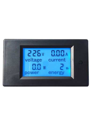 Ac 80-260v 0-50a voltage current watt kwh power energy combo meter 110v 220v