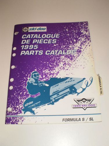 Skidoo 1995 parts catalog manual formula s / sl