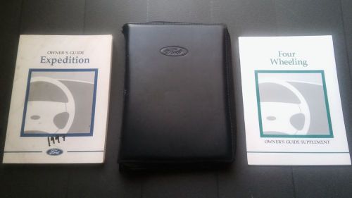 1997 ford expedition owners manual w/case and 4-wheeling guide