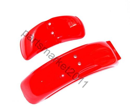 Red plastics front rear fenders guard honda 8&#034;/10&#034; monkey z50 z50r 50j skyteams