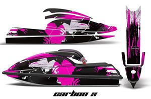 Amr racing jet ski graphic decal kit kawasaki standup jetski 750 92-98 carbon pk
