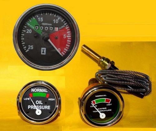 Massey ferguson tractor oil pressure temperature gauge set tachometer set