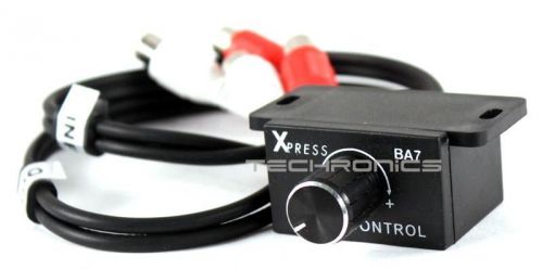 Xpress ba7 universal rca amplifier remote bass boost gain level knob control