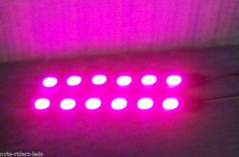 Mitsubishi fits all models  pink 12" 5050 smd led strips 2 strips total  24 leds
