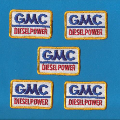 5 lot rare vintage 1980&#039;s gmc diesel power iron on car club jacket hat patches a
