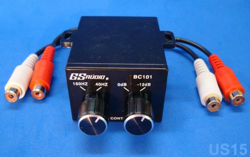 Dual knob bass control sound processor mini crossover audio eq signal equalizer