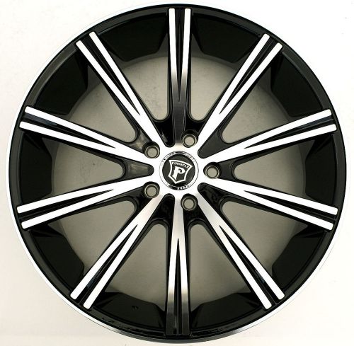 Pinnacle linear 20 x 8.5 black rims wheels chevrolet equinox 10-up 5h +40