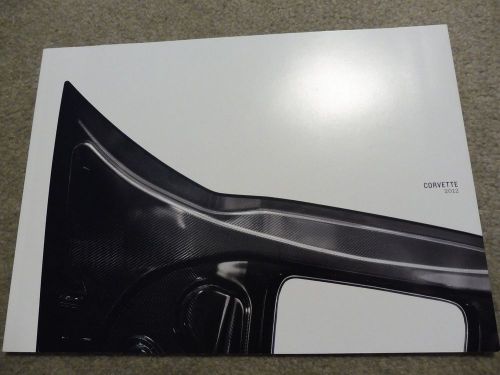2012 chevrolet corvette dealer sales brochure zr1 z06 gran sport literature