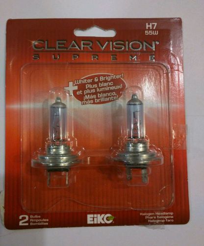 Headlight bulb-clearvision supreme - twin pack eiko h7-55w