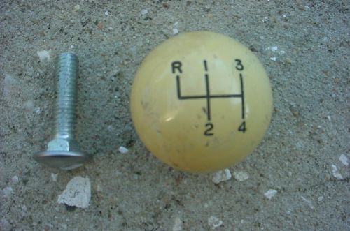 1960&#039;s white four speed shifter knob