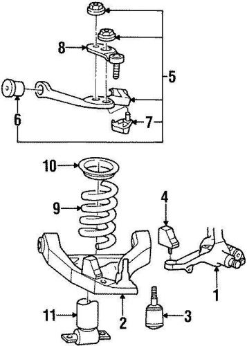 Ford oem suspension control arm xw1z3079ba image 2