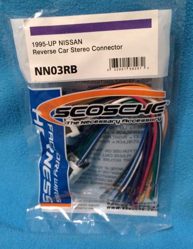 1995-up nissan reverse car stereo connector by scosche nn03rb  brand new in pkg!