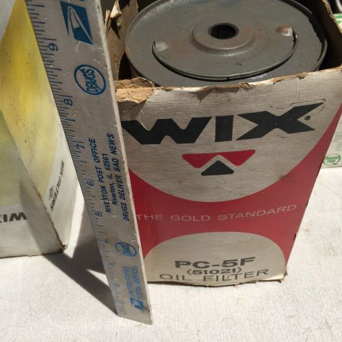 U.s. old car, oil filter.  wix, pc-5f,   nos.    item:  4214