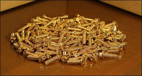 160x gold split rim bolts m7 x 24mm bbs rm oz wheels high tensile steel screws