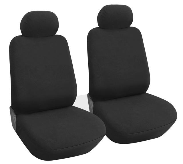 2pc front car seat covers compatible with chevrolet ply 2pc black