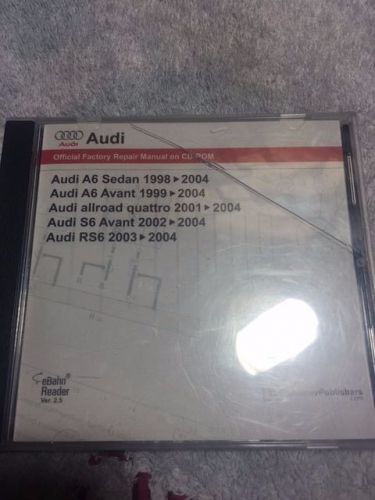 Audi bently dvd repair manual a6, a4 all road