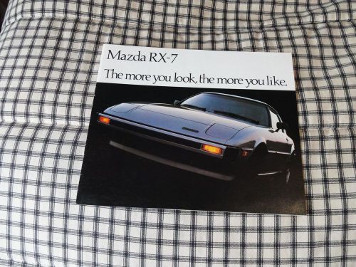 1980 mazda rx7 rx-7  sales brochure and specification sheet original nos