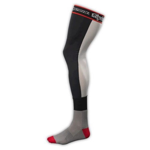 Troy lee designs catalyst x knee brace sock gray/black/red
