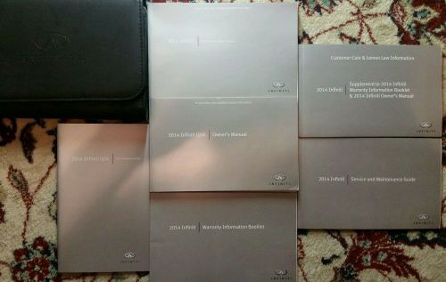 2014 infiniti q 50 owners manual, navigation manual complete set with case