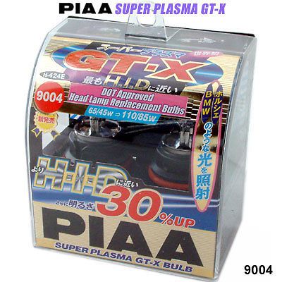 Piaa 9004  hb1 super plasma gt-x light bulbs twin pack 19624