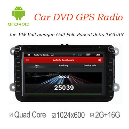 8&#039;&#039; quadcore car dvd gps radio for vw volkswagen golf polo passat jetta tiguan