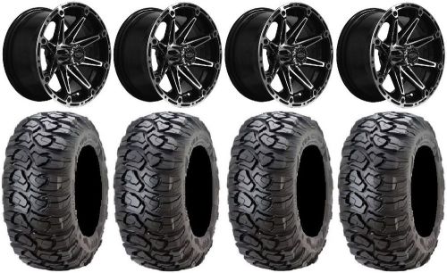 Madjax element mach golf wheels 12&#034; (3+4) 23x10-12 ultracross tires yamaha
