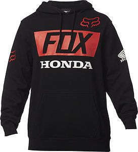 Fox racing mens honda basic pullover hoodie black off road motocross 18982-001