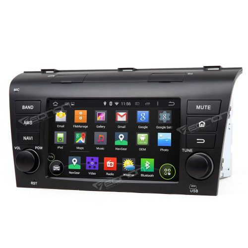 Quad core 7&#034; 2 din android car stereo gps player ipod wifi o 4 mazda 3 2004-2009