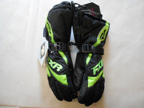 Fxr racing women&#039;s fusion glove blk/lime small snowmobile gloves 15614.70107