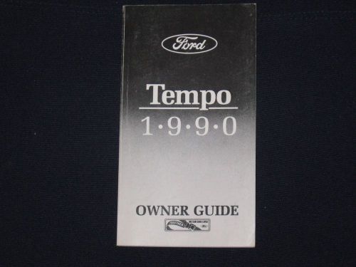 90 original 1990 ford tempo sedan wagon gt gl gls owners manual guide book