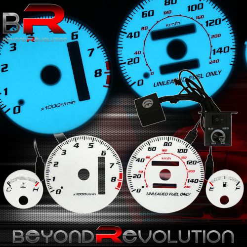 Indiglo reverse glow gauge dash face mph for 1994- 2001 acura integra automatic