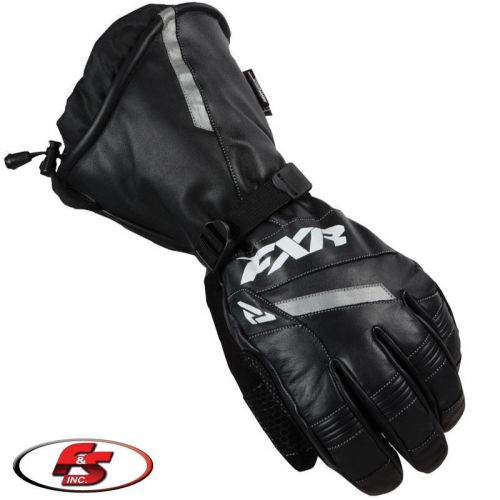 2017 fxr leather gauntlet gloves #15600 black md lg xl 2x 3x 4x  snowmobile atv